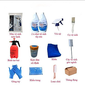 Mua Combo 11 chi tiết Dụng Cụ Vệ Sinh Máy Lạnh chuyên dụng (dùng được 11 lần) ️ FREESHIP ️