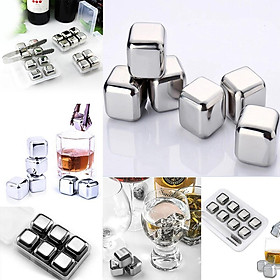 Mua KHAY ĐÁ LẠNH VĨNH CỬU INOX 304 CAO CẤP KHÔNG TAN - HỘP 8 VIÊN ĐÁ TẶNG KẸP GẮP