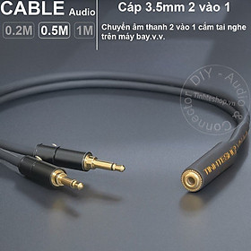 Mua Cáp cắm tai nghe 3.5 trên máy bay - DIY 3.5mm audio cable to plug in the headset on the plane