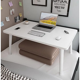 Mua Bàn học gấp gọn ngồi bệt  bàn chân nhựa cứng 40x60cm mặt gỗ MDF loại đẹp ( giao màu ngẫu nhiên )
