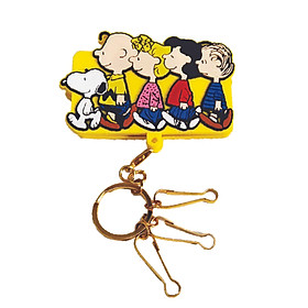 Móc khóa kẹp gia đình Snoopy - chính hãng