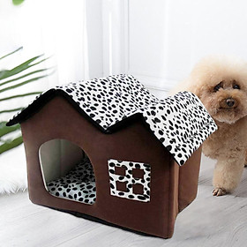 Pet Cat Bed Nest Small Dog House Washable Universal Foldable Puppy Shelter Warm Kennel Winter Cave for Indoor Outdoor Pet Supplies