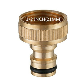 Mua Đầu nối vòi nước bằng đồng ½ inch ¾ inch  có thể nối nhanh đầu phun  dây nước