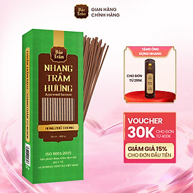 Nhang Trầm – Hộp Xanh Lá 600g | Bảo Trầm | Thơm Dịu, Không Hóa Chất, Dùng Cúng Lễ