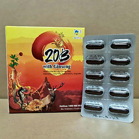 20B With Ginseng Bồi bổ sức khỏe, kích thích tiêu hóa, tăng cường miễn dịch cơ thể hộp 100 viên