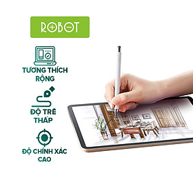 Bút Cảm Ứng ROBOT RSP01 Thiết Kế 2 Trong 1 Dùng Cho Điện Thoại và Máy Tính Bảng - Hàng Chính Hãng