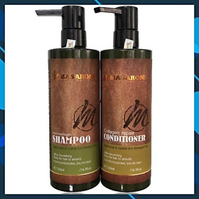 Mua Bộ dầu gội xả phục hồi siêu mượt tóc Masaroni Rich Biotin Collagen repair Shampoo & Conditioner 500ml