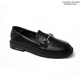 ẢNH THẬT VIDEO MỚI VỀ Giày Moca Loafer bệt văn phòng giày lười da mềm nữ 3cm có sẵn đen nâu