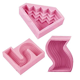 3x Candle Mold DIY Epoxy Resin Casting Mould Soap Making