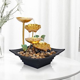 Desktop Waterfall Fountain Indoor Relaxation Tabletop Fountain for Bedroom