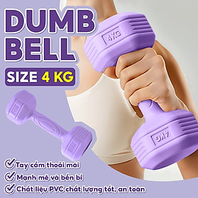Tạ tay Tay Nhựa 314 - 4KG cao cấp Tập Gym tại nhà (hàng nhập khẩu)