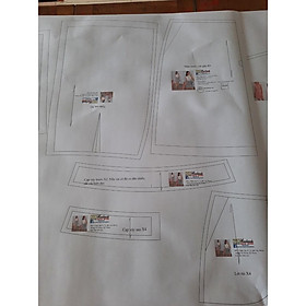 Rập giấy A0 đầm nữ mã 624 (BẢN VẼ)