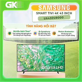 Mua Smart Tivi Samsung 4K 43 inch UA43DU8000 43DU8000 - Hàng chính hãng - Chỉ giao HCM