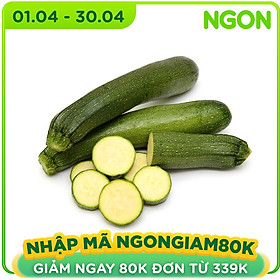 Chỉ Giao HCM - Bí Ngòi Xanh 200-300gr trái - Thịt dày, vị ngon ngọt -