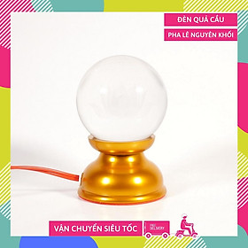 Mua Đèn thờ led quả cầu pha lê sen đổi màu đế xi đồng cao cấp đổi màu - Cao 9cm