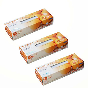 Mua 3 Bộ 50 túi nilon tự phân hủy bảo vệ môi trường an toàn đựng thực phẩm - Hàng nội địa Nhật