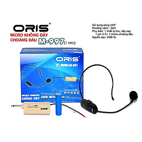 Mua Bộ đôi micro đeo tai JOA UF 66- Micro thuyết trình trợ giảng không dây UHF- Đầu thu 6.5mm chuyên thuyết trình  dạy học