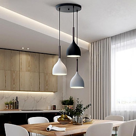 Mua Cụm 3 đèn thả bàn ăn cao cấp 3 chế độ màu  sơn tĩnh điện màu sắc sang trọng  tặng kèm bóng LED chuyên dụng