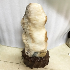 Mua Cây đá phong thủy màu trắng ánh kim để bàn cho người mệnh Thủy và Kim  cao hơn 41 cm nặng 8 kg damenhthuy
