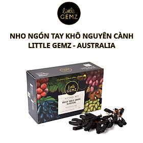 Nho khô nguyên cành, giống nho ngón tay Little Gemz Sweet Sapphire Table Grapes (1KG - 3KG - 7KG)