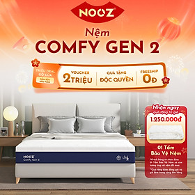Nệm Foam NOOZ Comfy Gen 2 25cm Đệm Cao Su Thiên Nhiên Và Tầng Foam 7 Vùng Nâng Đỡ NOOZ Home Goods