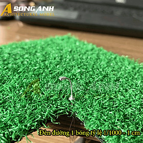 Mô hình đèn đường mini bằng nhựa dùng trang trí tiểu cảnh sa bàn