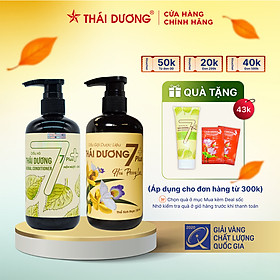 Cặp gội - xả dược liệu Thái Dương 7 Plus - Sao Thái Dương