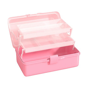 Multipurpose Craft Storage Box Tool Storage Box Three Layer for Cosmetic