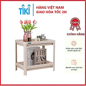Kệ chữ nhật để đồ đa năng Osaka HOKORI 2 tầng nhựa VIỆT NHẬT cao cấp - Đựng đồ phòng tắm, gia vị, úp chén bát - Hàng chính hãng