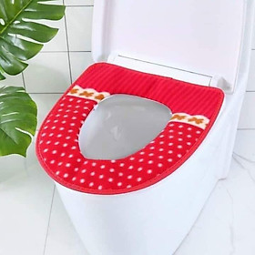 Mua Lót Nỉ Bồn Cầu Bằng Nhung Làm Đệm Ngồi Giữ Ấm Cho Mùa Đông