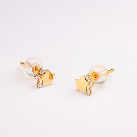 Bông tai vàng hồng 14k Huy Thanh Jewelry BTFE2395