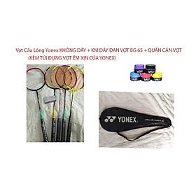 Vợt Cầu Lông Yonex Không Dây + KM Dây Đan Vợt xịn BG 65 + Quấn Cán Vợt Vs