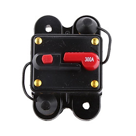 12V-24V Inline Auto Waterproof Circuit Breaker 300 AMP Manual Reset Switch