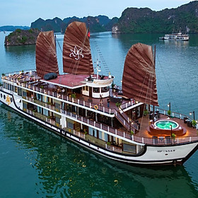 Tận Hưởng Kỳ Trăng Mật Lãng Mạn Trên Du Thuyền Ngủ Đêm Orchid Cruises Tại Vịnh Hạ Long (Trọn Gói Tour 2N1Đ, Ăn 04 Bữa, Chèo Thuyền Kayak, Câu Mực Đêm, Hát Karaoke)
