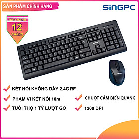 Mua Bộ bàn phím chuột không dây SingPC WKB-1960CB- Hàng chính hãng