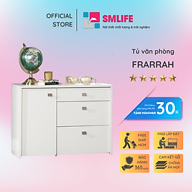 Mua Tủ đựng tài liệu  hồ sơ gỗ hiện đại SMLIFE Frarrah | Gỗ MDF dày 17mm chống ẩm | D100xR50xC75cm