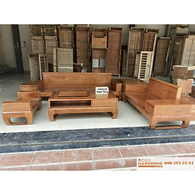 Bộ sofa gỗ hương sai lớn mẫu 2 văng G42