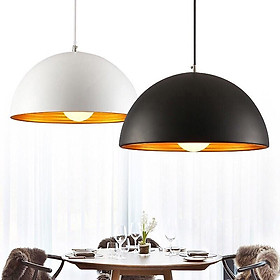 Đèn thả trang trí bàn ăn, nội thất mũ cối lòng vàng size TO - Tặng kèm bóng LED CAO CẤP