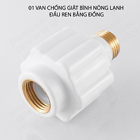 Van chống giật bình nóng lạnh với đầu ren bằng đồng D20mm, không dùng điện