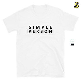 Áo thun unisex Simple Person thời trang cá tính cực chất