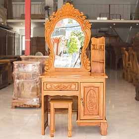 Mua Bàn trang điểm gỗ gõ 80cm cao cấp