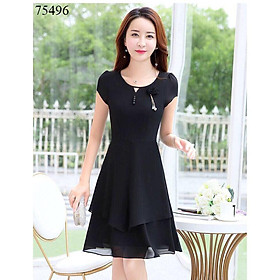 ĐẦM VOAN LỤA THIẾT KẾ CÁCH ĐIỆU - CỰC ĐẸP - CHUẨN Y HÌNH