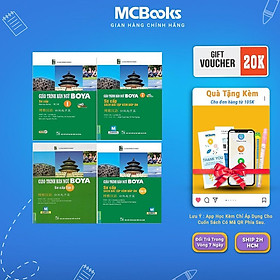 Giáo Trình Boya Sơ Cấp 1 + Sơ Cấp 2 - 2 Cuốn Bài Học + 2 Cuốn Bài Tập - MCBooks
