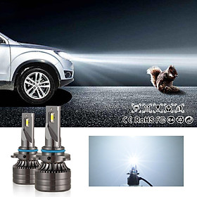 2pcs H7 LED Headlight Bulb 60W High Power 6,000LM 6000K Cool White CSP Chips Conversion Kit Adjustable Beam
