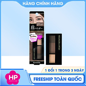 Bột Kẻ Lông Mày Chống Trôi Màu Tự Nhiên Kissme Heavy Rotation Natural Powder Eyebrow (2.3G)