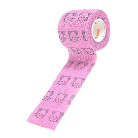 2-4pack Elastic Non Woven Self Adhesive Cohesive Wrap Bandage Tape 2 Inch Pink