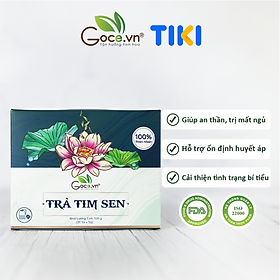 Trà tim sen (Trà tâm sen) túi lọc Goce - Thanh nhiệt, ngủ ngon