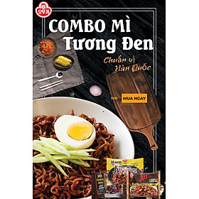 Combo 3 vị Mì Tương Đen Ottogi 135g x3