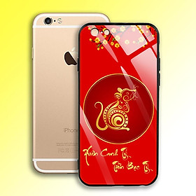 Ốp Lưng Họa Tiết Màu Vàng Ánh Kim cho điện thoại Iphone 6 / 6S - 03001 7980 MOUSE02 - Chuột Vàng - Hàng Chính Hãng