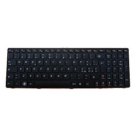 Black Laptop Replacement Italian Keyboard For Lenovo Z570 V570